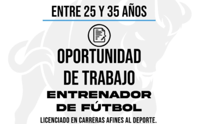Oportunidad de empleo ⚽️